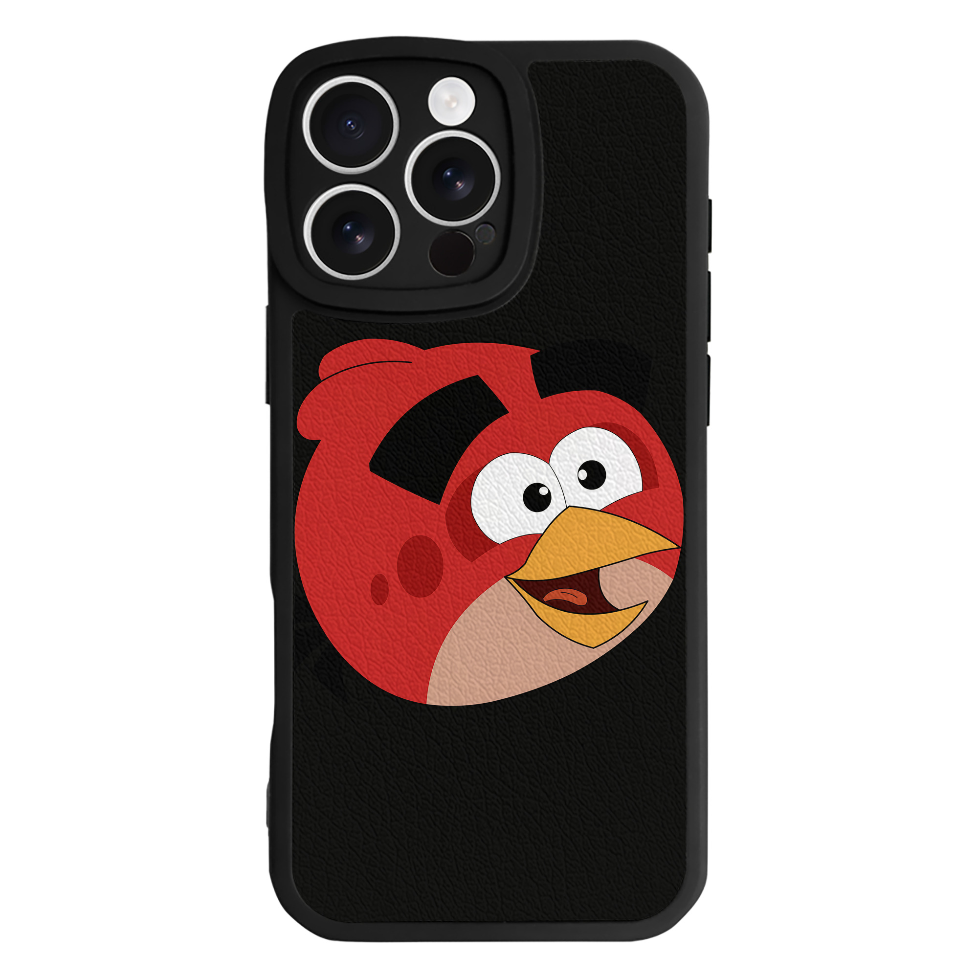 （画像用） Angry Birds アングリーバード 【iPhone 16シリーズ対応】シリコンスマホケース（レザー調） 材質：シリコン